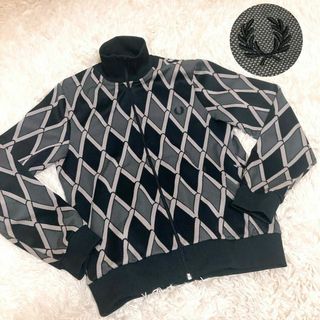 フレッドペリー(FRED PERRY)のフレッドペリー　トラックジャケット　ハーレークイン　刺繍ロゴ　月桂樹　Sサイズ(ジャージ)