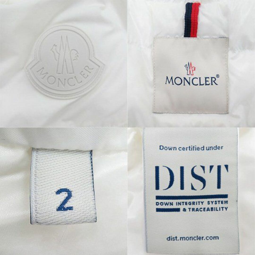 MONCLER(モンクレール)の美品 モンクレール 2020 OLARGUES ロゴワッペン ロゴ刺繍 トリコロール ジップアップ ダウン ジャケット ブルゾン 2 46058 メンズのジャケット/アウター(ダウンジャケット)の商品写真