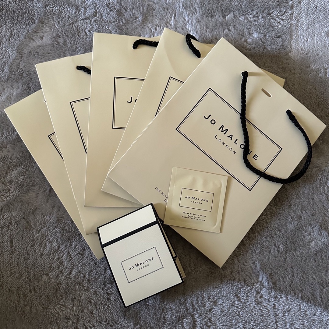 Jo Malone(ジョーマローン)のジョーマローン ピオニーブラッシュスエード ボディクリーム ショッパー 5枚 コスメ/美容のボディケア(ボディクリーム)の商品写真