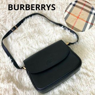 BURBERRY - 美品 バーバリーズ ショルダーバッグ 黒 オールレザー ノバ ...