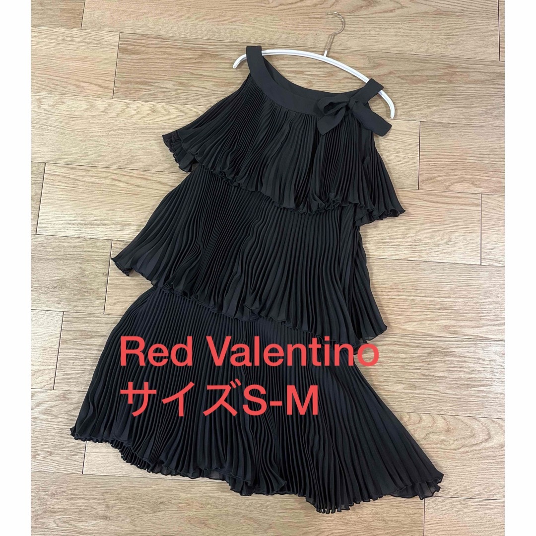 超美品★Red Valentino正規★黒ドレス★サイズS-MRED