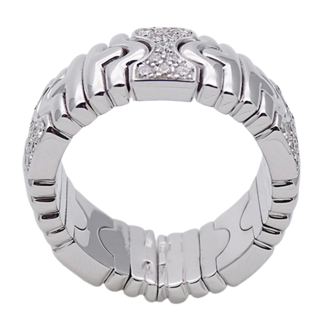 BVLGARI(ブルガリ)のブルガリ BVLGARI リング レディース ブランド 指輪 750WG ダイヤモンド パレンテシ ホワイトゴールド #53 約13号 ジュエリー【中古】 レディースのアクセサリー(リング(指輪))の商品写真