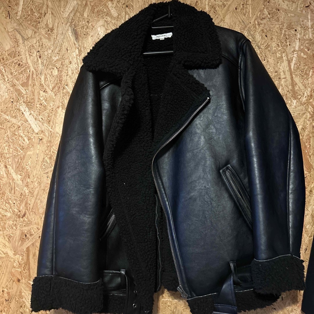 moussy(マウジー)のジャケット　ボア　moussy レディースのジャケット/アウター(ライダースジャケット)の商品写真