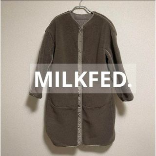 ミルクフェド(MILKFED.)のMILKFED. FLUFFY LONG COAT(ロングコート)