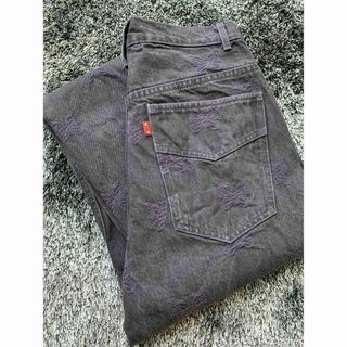 ニードルス(Needles)のNeedles STRAIGHT JEAN 13oz DENIM刺繍デニムパンツ(デニム/ジーンズ)