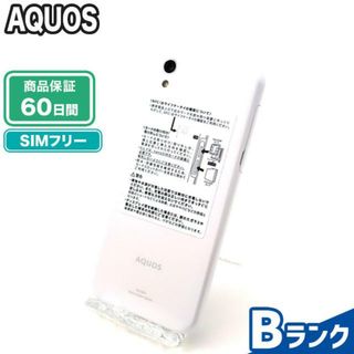 アクオス(AQUOS)のSIMフリー AQUOS SH-M04 ホワイト SIMフリー Bランク 本体【ReYuuストア】(スマートフォン本体)