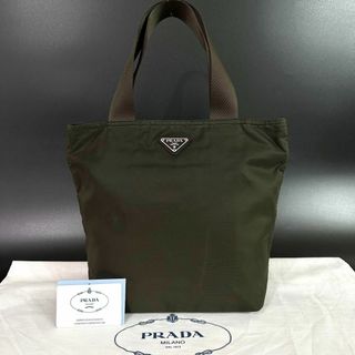 プラダ(PRADA)のプラダ PRADA トートバッグ ハンドバッグ モスグリーン ナイロン(トートバッグ)