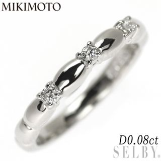 ミキモト(MIKIMOTO)のミキモト Pt950 ダイヤモンド 0.08ct リング(リング(指輪))