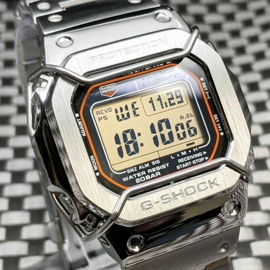 G-SHOCK GW-M5610 フルメタルカスタム + ワイヤーガードCASIO