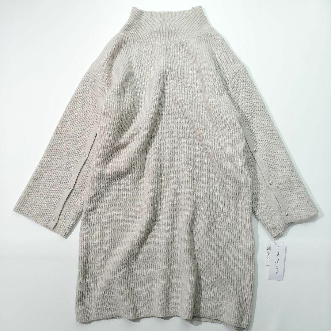 PROPORTION BODY DRESSING(プロポーションボディドレッシング)の新品　プロポーションボディドレッシング レイヤード風デザインスリーブニットワンピ レディースのワンピース(ひざ丈ワンピース)の商品写真