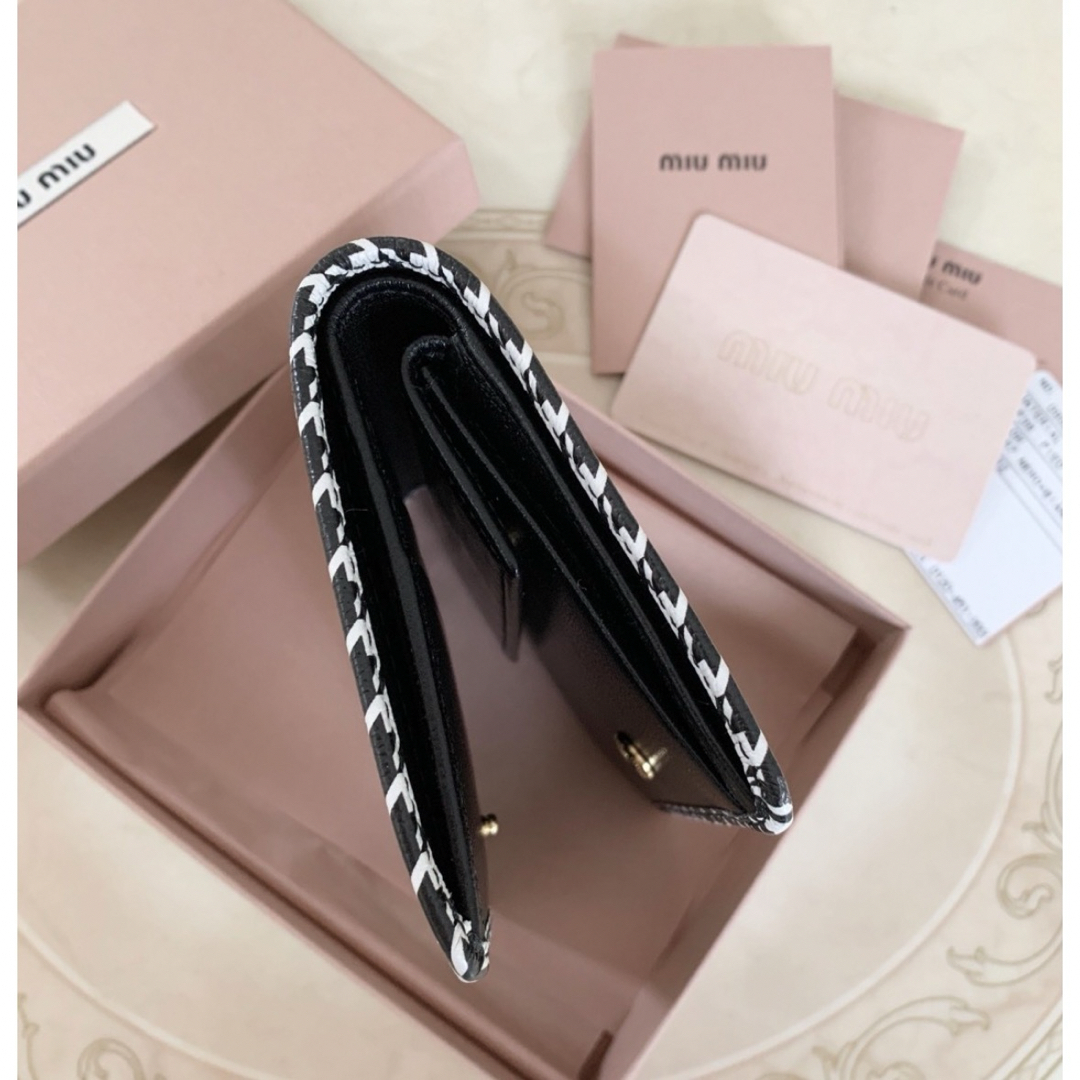 新品♡ミュウミュウ♡千鳥格子ミニ財布 新品♡ミュウミュウ♡千鳥格子ミニ財布