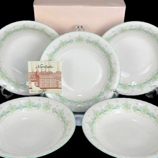 ノリタケ(Noritake)の★未使用★ノリタケ 深皿 ディーププレート 5枚セット コンテンポラリー 箱付き(食器)