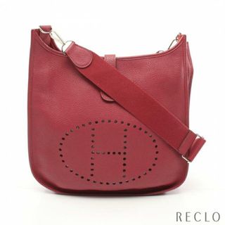 エルメス(Hermes)のエヴリン 3 トロワ GM ルビー ショルダーバッグ トリヨンクレマンス レッド シルバー金具 □R刻印(ショルダーバッグ)