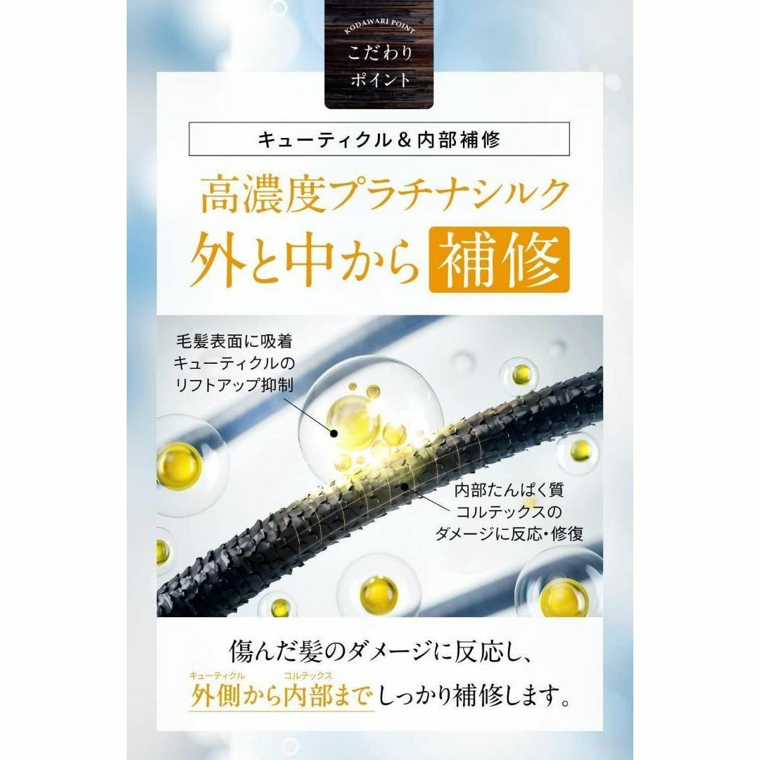 髪質補修サロン 濃密シルクトリートメント サロン専売 縮毛 コスメ/美容のヘアケア/スタイリング(コンディショナー/リンス)の商品写真