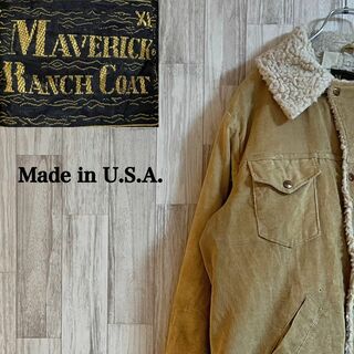 マーベリック(MAVERICK)のマーベリックボアランチジャケット　USA製　裏ボア　ヴィンテージ　ベージュ　XL(その他)