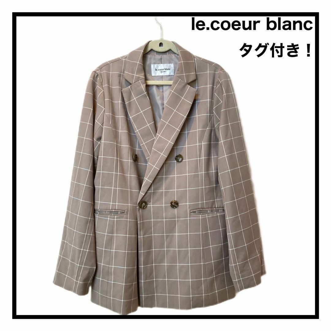 【le.coeur blanc】　ルクールブラン　テーラードジャケット　タグ付きテーラードジャケット