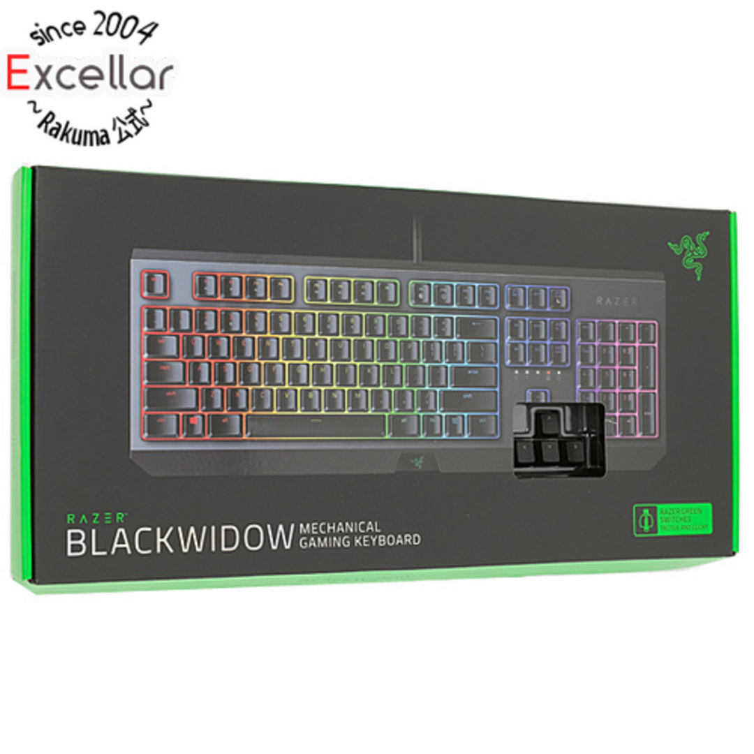 付属品Razer　日本語配列 キーボード BlackWidow JP Green Switch RZ03-02860800-R3J1　ブラック 元箱あり