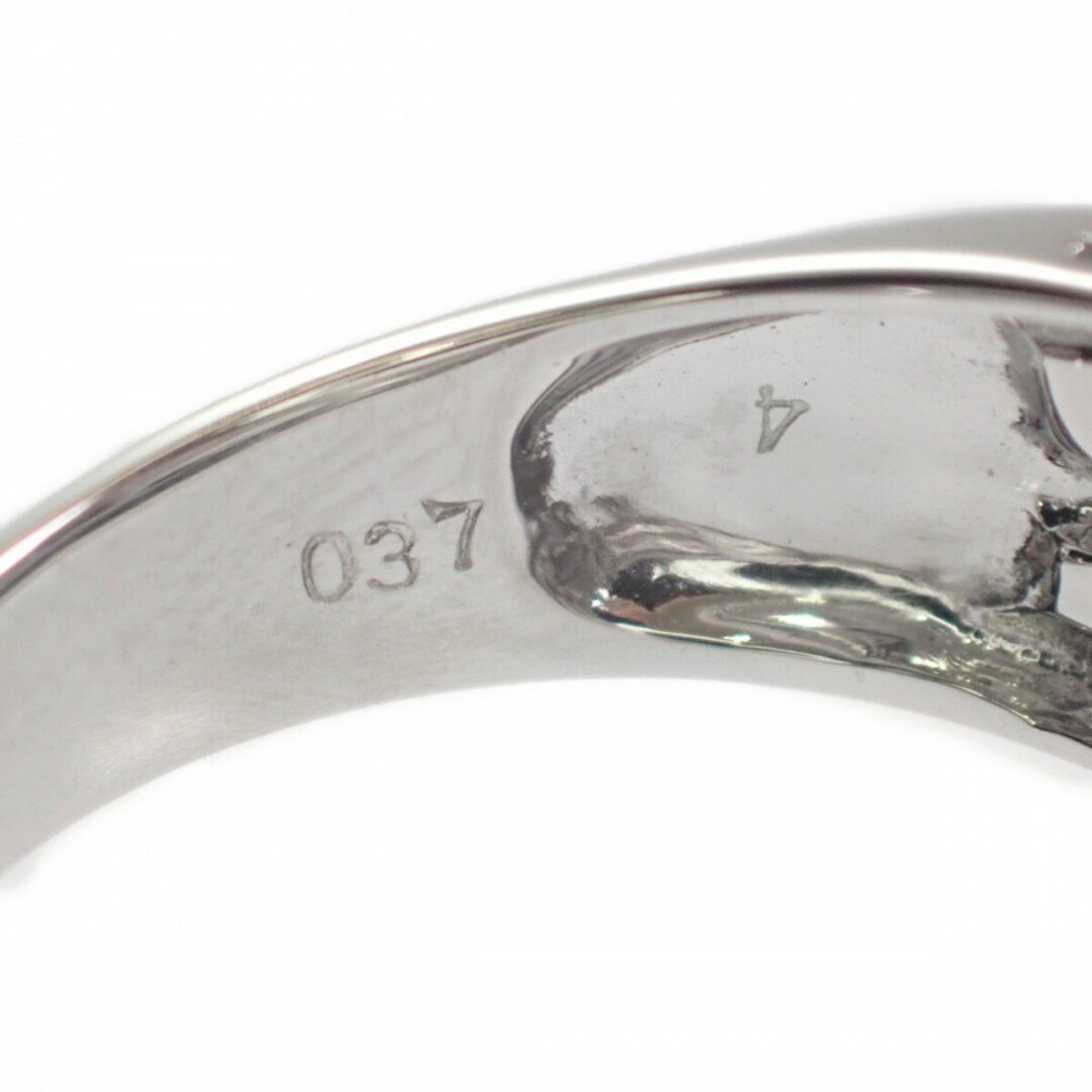 【中古】【Aランク】K18WG ホワイトゴールド デザインリング 指輪 ダイヤモンド 0.37ct オニキス 約13号 レディース ジュエリー アクセサリー【ISEYA】 レディースのアクセサリー(リング(指輪))の商品写真