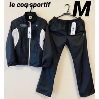 ルコックスポルティフ(le coq sportif)のルコックスポルティフ　ウインドジャケット ウィンドパンツ　上下セット　M 黒(トレーニング用品)