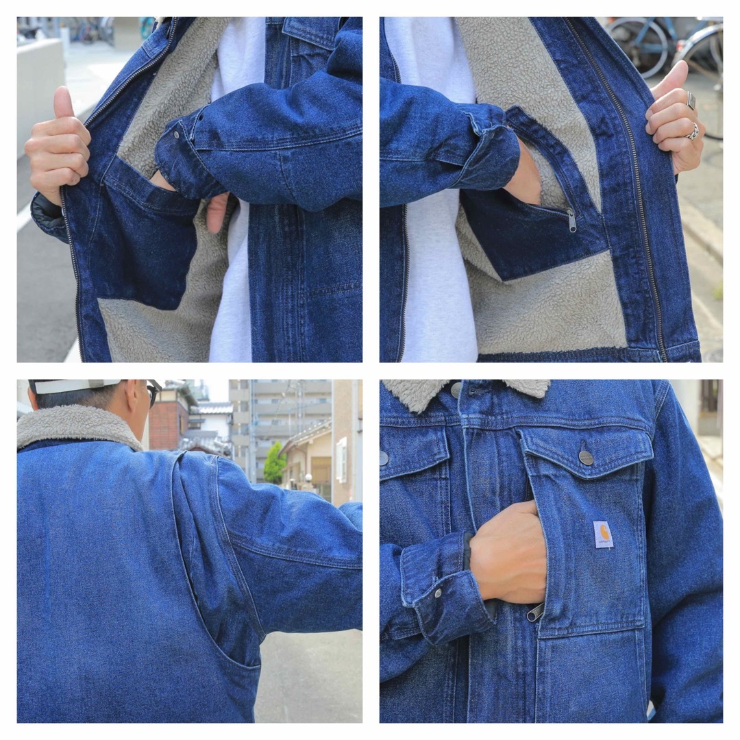 carhartt(カーハート)のカーハート　ボアデニム　XL メンズのジャケット/アウター(Gジャン/デニムジャケット)の商品写真