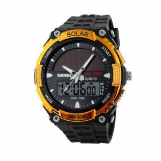 SKMEI 1049 スポーツウォッチ (ゴールド)(腕時計(デジタル))