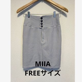 ミーア(MIIA)の【美品】MiiA　ミーア　ハイウエスト　ミニスカート　FREEサイズ　チェック(ミニスカート)