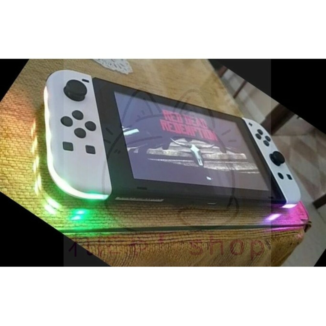 Nintendo Switch(ニンテンドースイッチ)のNintendo Switch Joy-Con 緑-青（連射・LED搭載） エンタメ/ホビーのゲームソフト/ゲーム機本体(家庭用ゲーム機本体)の商品写真