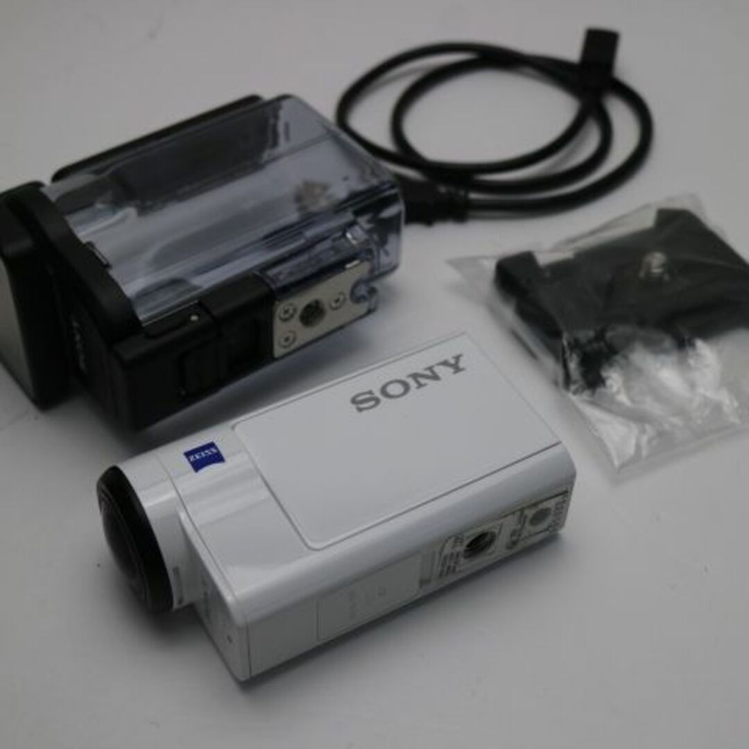 SONY(ソニー)の新品同様 HDR-AS300 ホワイト  M111 スマホ/家電/カメラのカメラ(ビデオカメラ)の商品写真