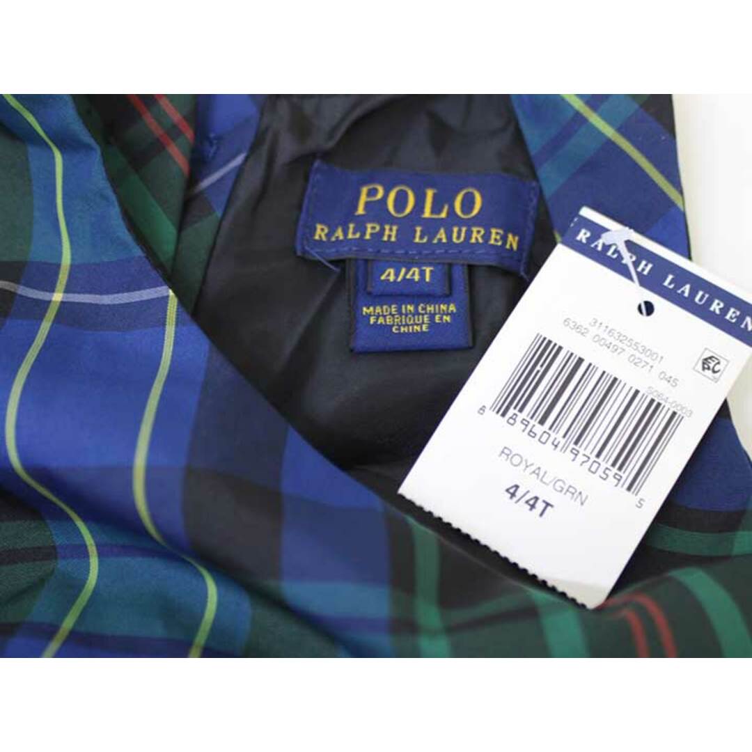 Ralph Lauren(ラルフローレン)の新品 未使用品▽ラルフローレン/Ralph Lauren▽110cm ノースリーブドレスワンピース/ノースリーブワンピース ブルー×グリーン系 フォーマル 卒園式 入学式 結婚式 七五三 発表会 謝恩会 冠婚葬祭 子供服 キッズ kids  女の子 310132 キッズ/ベビー/マタニティのキッズ服女の子用(90cm~)(ドレス/フォーマル)の商品写真