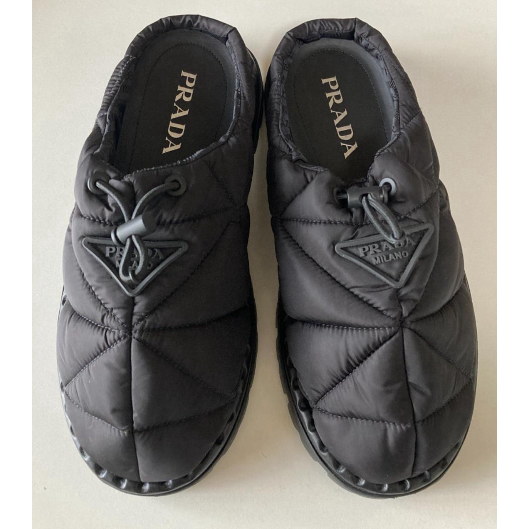 PRADA - 希少 prada padded nylon パデッド サボ サンダル PRADA - 希少 prada padded nylon パデッド サボ サンダル
