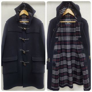 BURBERRY - 極美品☆希少バーバリープローサム ダッフルコート 黒 裏地