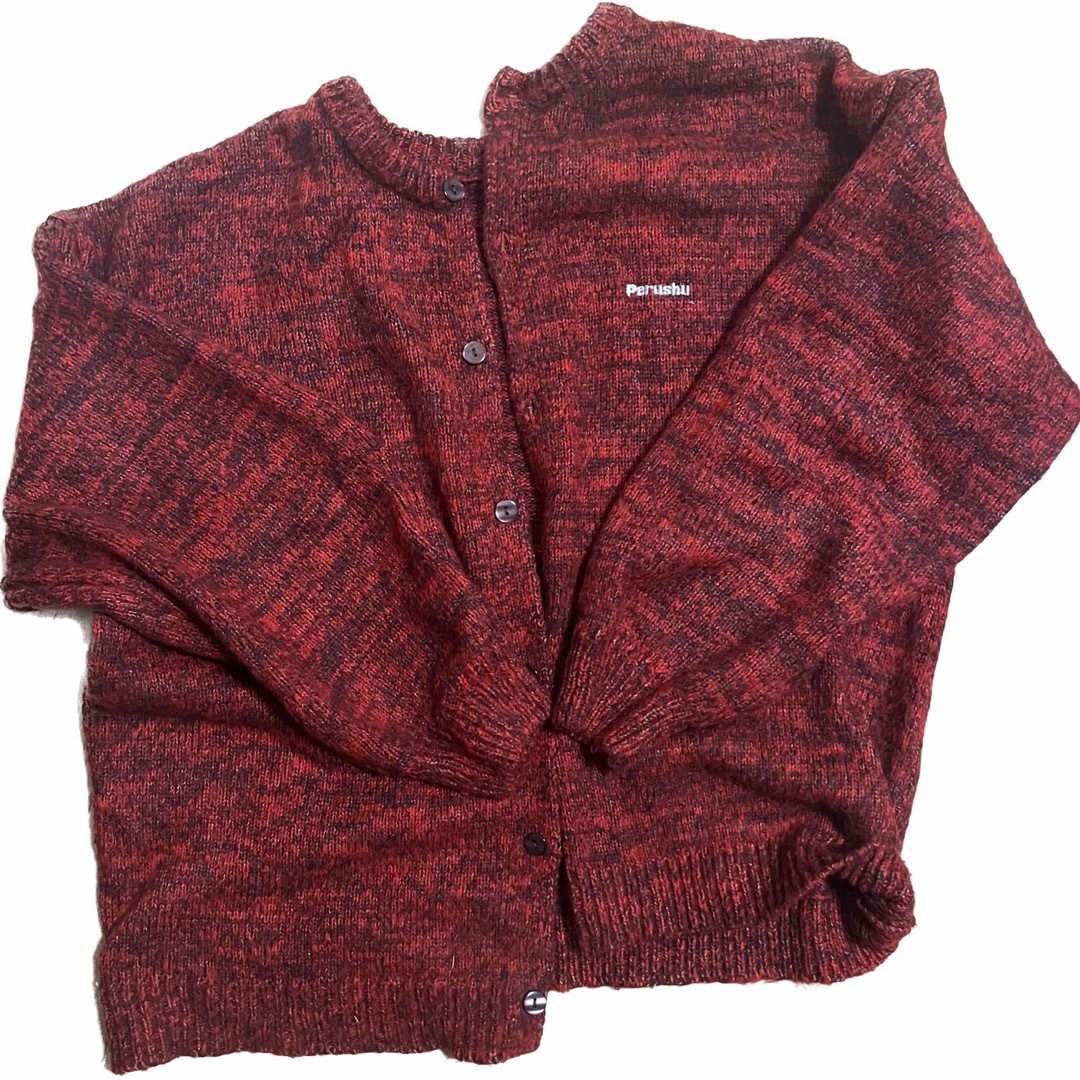 Perush cardigan red（L） レディースのトップス(カーディガン)の商品写真