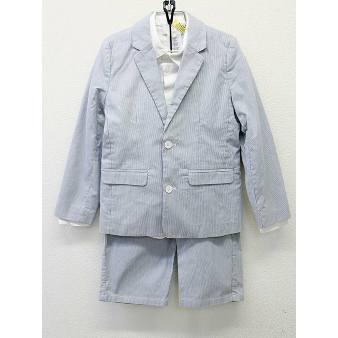 郵送買取 新品5台以上送料無料キャンペーン中！！  101132 男の子 kids キッズ 冠婚葬祭【中古】子供服 謝恩会 発表会  七五三 結婚式 入学式 卒園式 フォーマル シャツ付き 白紺ストライプ＆白 スーツ3点セット 新入荷!】△ジャカディ/jacadi△128cm(8Y) - インポート正規品 超特価アイテム | その他 フォーマル・ドレス・スーツ