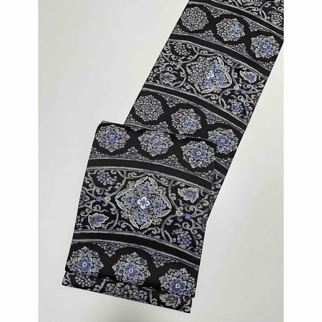 特選手刺繍袋帯【相良刺繍◇華文 葡萄唐草】炭黒 ブラックの通販 特選手刺繍袋帯【相良刺繍◇華文 葡萄唐草】炭黒 ブラックの通販