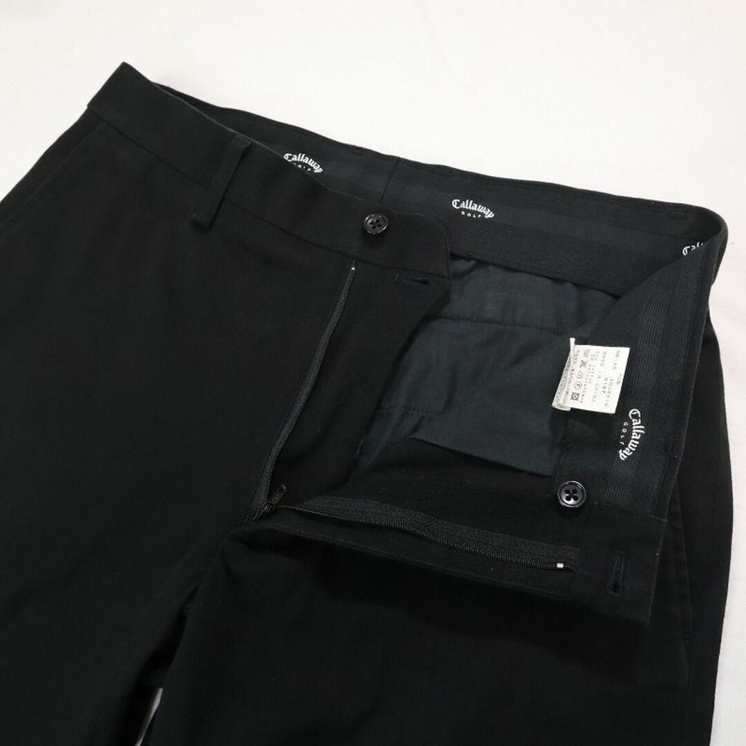 Callaway(キャロウェイ)のキャロウェイ ゴルフ ブラックストレートパンツ ゴルフウェア Mサイズ メンズのパンツ(スラックス)の商品写真