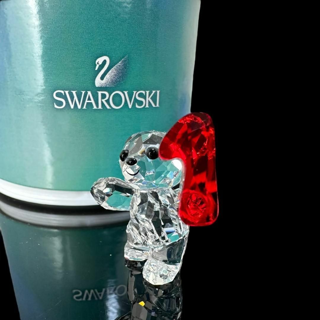 SWAROVSKI(スワロフスキー)の★レア★ Swarovski スワロフスキー クリスベア ナンバー1 クマ 数字 インテリア/住まい/日用品のインテリア小物(置物)の商品写真