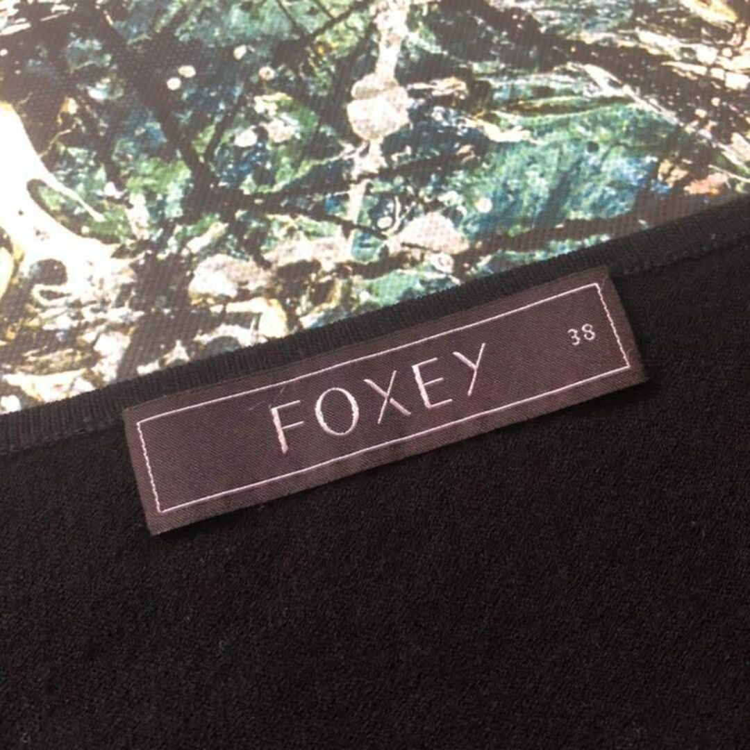 FOXEY(フォクシー)の【美品】フォクシー-FOXEY-リボンデザインニットカットソー サイズS レディースのトップス(ニット/セーター)の商品写真