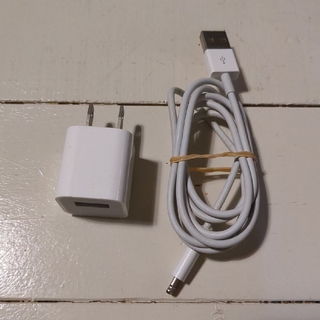 アイフォーン(iPhone)のApple iPhone Xs付属　USBケーブル+USB電源アダプタ(バッテリー/充電器)