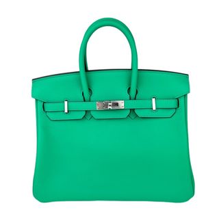 エルメス(Hermes)の新品未使用 HERMES エルメス Birkin25 バーキン25 Menthe ミント Swift スイフト PHW シルバー金具 U刻印 ハンドバック(ハンドバッグ)