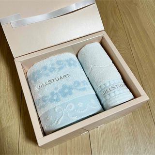 ジルスチュアート(JILLSTUART)の【新品未使用】JILLSTUART タオルセット 2枚 ブルー(タオル/バス用品)