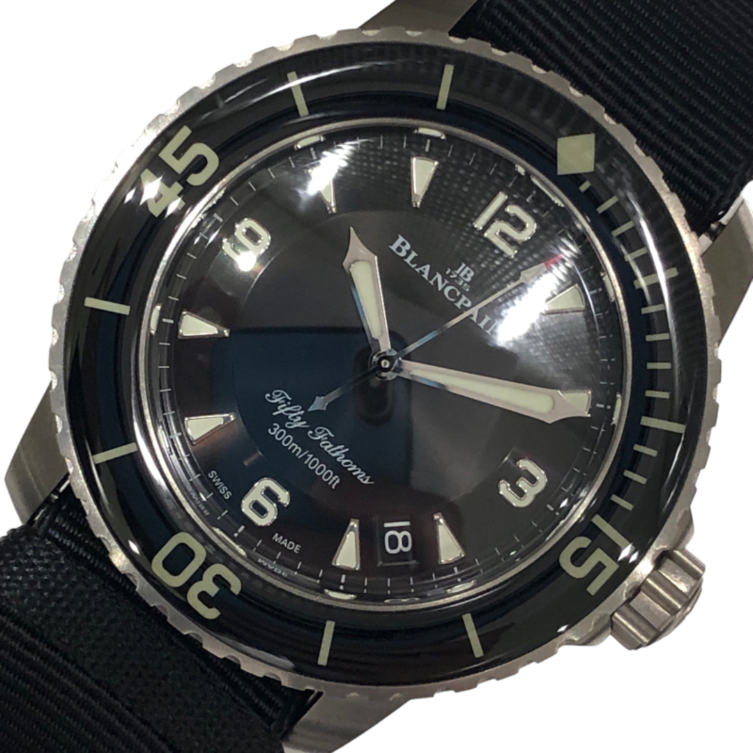 メンズブランパン BLANCPAIN フィフティファゾムス 5015-1130-52A ブラック ss メンズ 腕時計