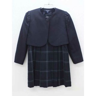 バーバリー(BURBERRY)の▽バーバリー/BURBERRY▽110cm アンサンブル 濃紺＆緑×濃紺系 フォーマル お受験 見学会 説明会 お稽古 お教室 通塾 通園 スクール 冠婚葬祭【中古】子供服 キッズ kids 女の子 023032(その他)