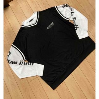 ロングTシャツ◾️メンズ　カットソー　重ね着風 LL(Tシャツ/カットソー(七分/長袖))