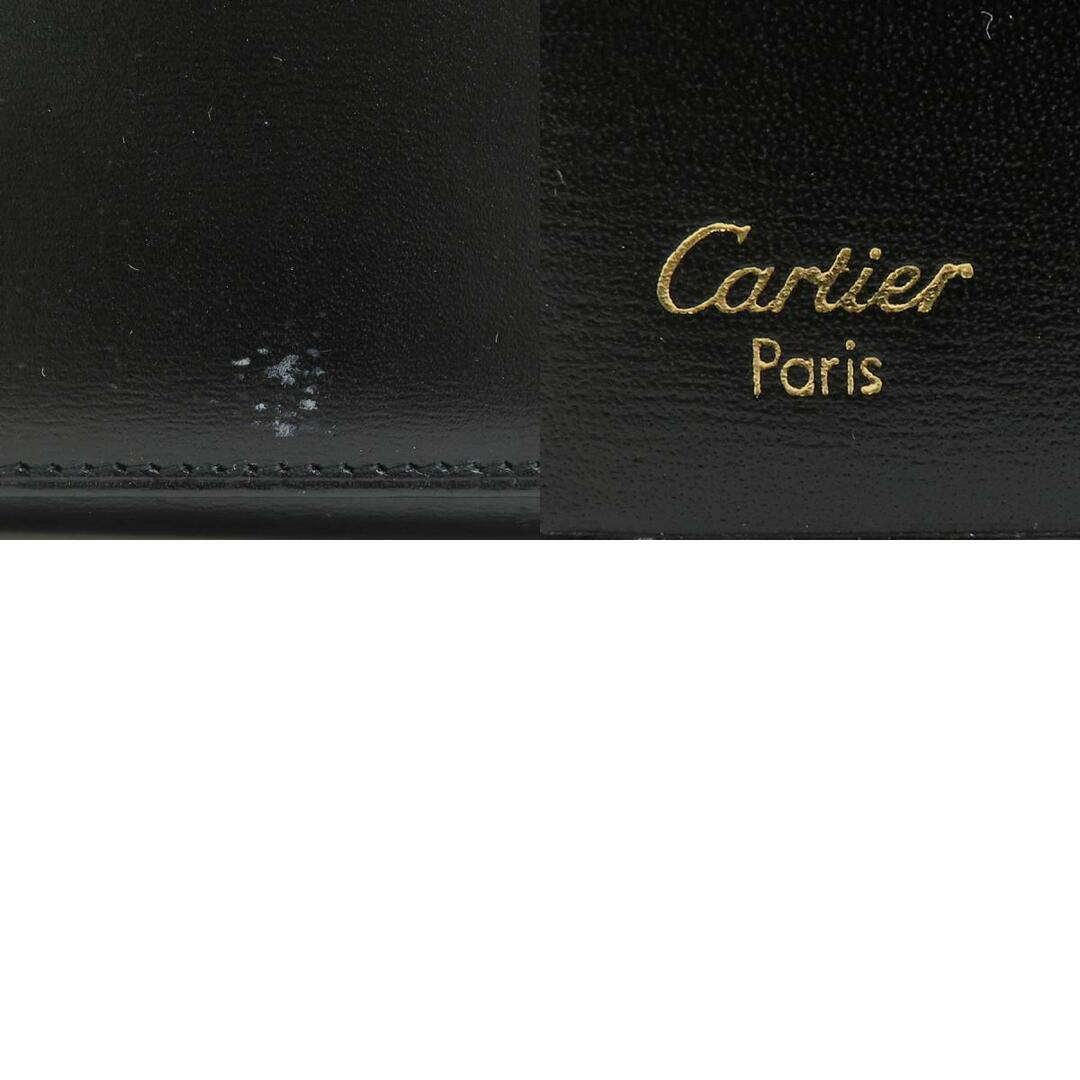 Cartier(カルティエ)のカルティエ CARTIER キーケース レザー/メタル ブラック/ゴールド ユニセックス 送料無料【中古】 e57483a ハンドメイドのファッション小物(キーケース/名刺入れ)の商品写真