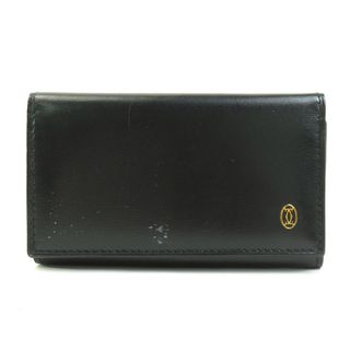 Cartier - カルティエ CARTIER キーケース レザー/メタル ブラック/ゴールド ユニセックス 送料無料【中古】 e57483a