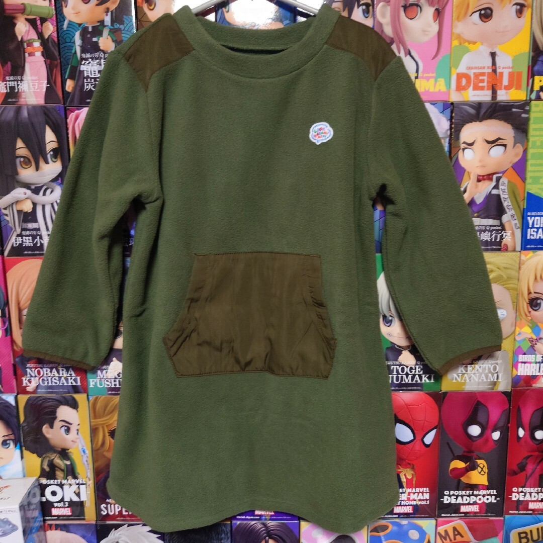 ☆ BEAMS  ビームス フリース コントラスト ワンピース 110 新品☆ キッズ/ベビー/マタニティのキッズ服女の子用(90cm~)(ワンピース)の商品写真