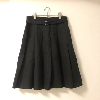 サマンサモスモス(SM2)のSM2 サマンサモスモス　プリーツブラック黒スカート(ひざ丈スカート)