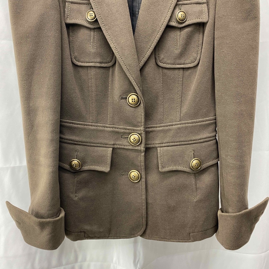 BURBERRY(バーバリー)のバーバリー　ジャケット　ブラウン　#38  r702 レディースのジャケット/アウター(テーラードジャケット)の商品写真