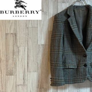 バーバリー(BURBERRY)のバーバリーテーラードジャケット　チェック柄　バーバリーロンドン　ヴィンテージ(テーラードジャケット)