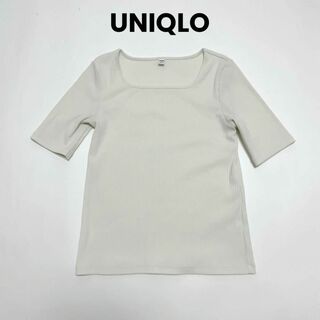 ユニクロ(UNIQLO)のcu276/ユニクロ 半袖カットソー トップス 伸縮性 シンプル(カットソー(半袖/袖なし))